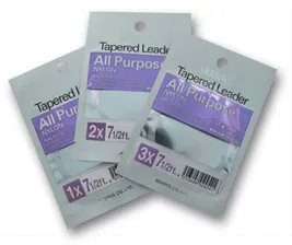 VARIVAS Конусный подлесок All Purpose Nylon Tapered Leader (loop) Misty Gray 9 ft 6X VRV 51016
