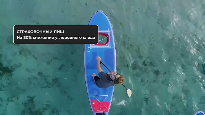Первый в мире sup-board с смотровым окошком Hyperfit Tigerhai S-32