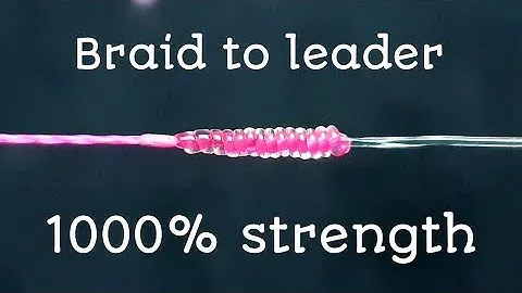 The CARROT knot braided To fluorocarbon leader || fishing knot Very Amazing 🏝